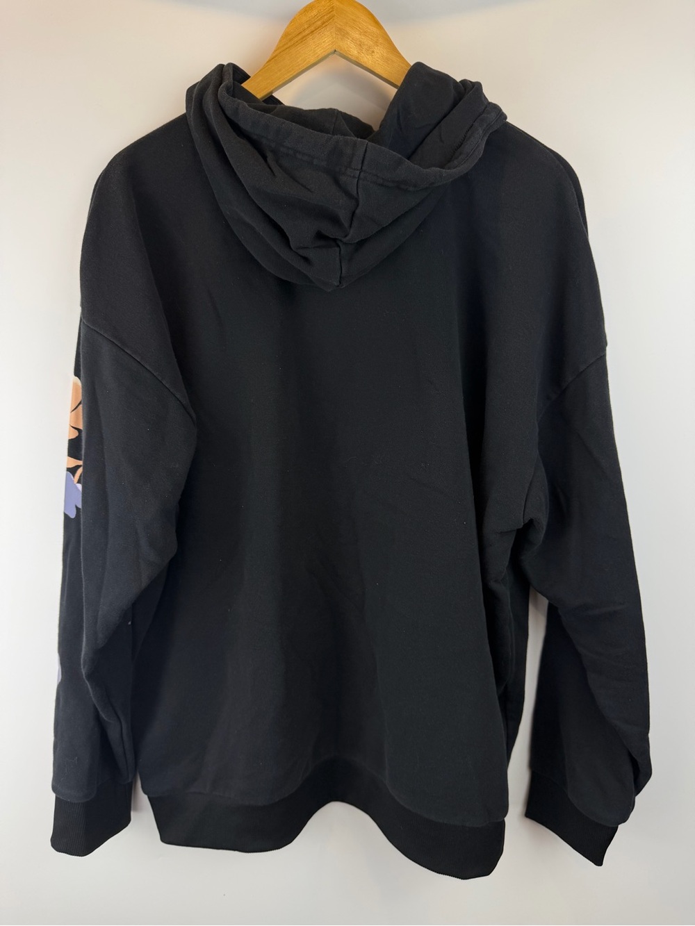 adidas Women’s Black Floral Hoodie XL - Picture 5 of 6